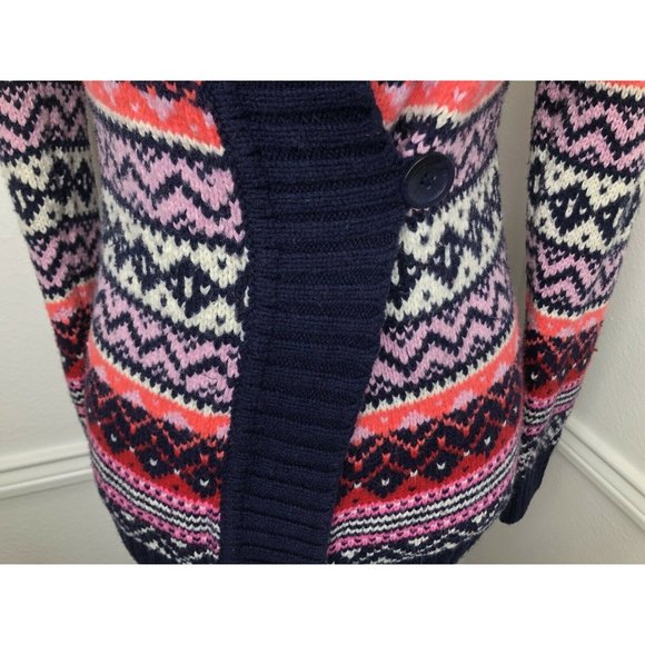 Juniors H&M Multi Color Sweater Cardigan Fits Like a Medium - Picture 2 of 6